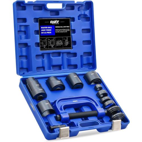 Blue Orion Motor Tech 21PCS Master Ball Joint Press, Upper and Lower Ball Joint Removal Tool, Automotive Ball Joint Press Kit
