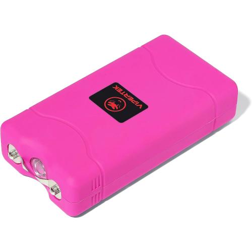 VIPERTEK VTS-880 Mini Stun Gun for Self Defense Rechargeable with LED Flashlight