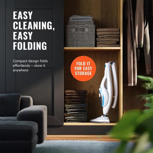 PurSteam 10-in-1 Steam Mop, Floor Steamer with Detachable Handheld Steam Cleaner for Tile, Hardwood Floors