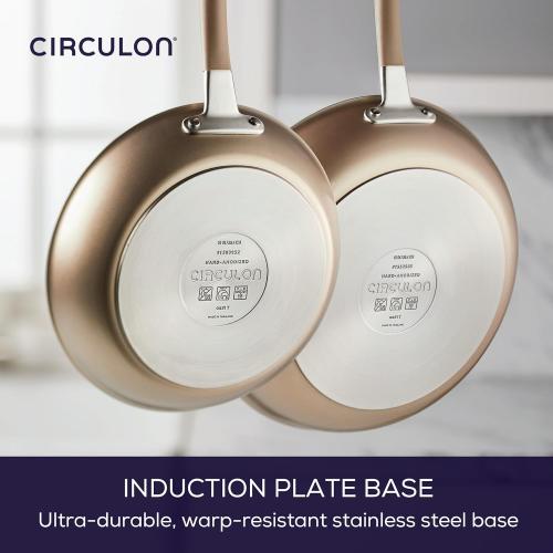 Circulon Premier Professional Hard Anodized Nonstick Cookware Induction Pots and Pans Set Nonstick, Home Essentials, 12-Piece, Bronze MISSING ACCESSORIES/PIECES