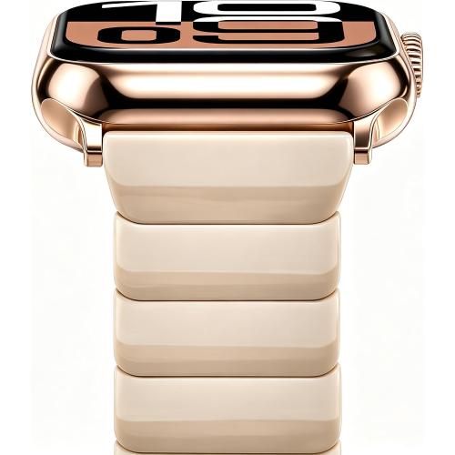 V-MORO Resin Bands Compatible with Apple Watch Band Women,Classic Oatmeal