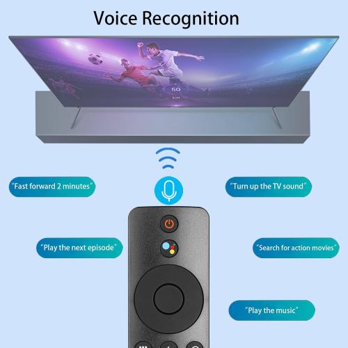 XMRM-006 Voice Remote Control Compatible with Xiaomi MI TV Stick Box S/4S/4K MDZ-22-AB MDZ-24-AA Replacement Controller with Netflix & PrimeVideo Buttons with Batteries