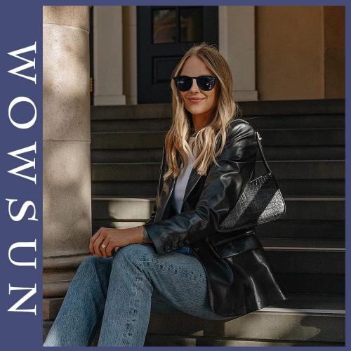 WOWSUN Retro Polarized Sunglasses Womens 2026 Trendy Round Classic Glasses