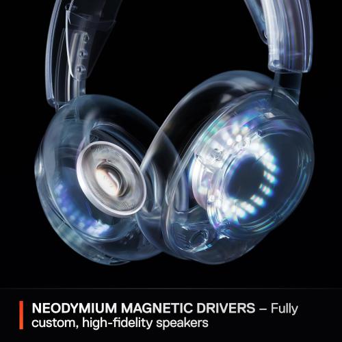 SteelSeries Arctis Nova 5 Wireless Multi-System Gaming Headset — White — Neodymium Magnetic Drivers — 100  Audio Presets — 60 HR Battery — 2.4GHz or BT — Gen2.X Mic — PC, PS5, PS4, Switch, Mobile