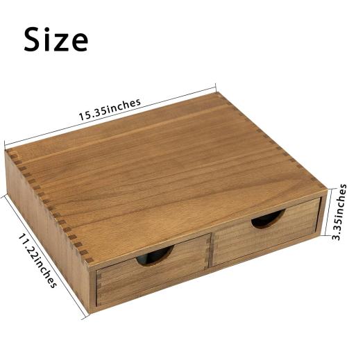 Wooden K Cup Organizer Coffee Pod Storage Box, Coffee Pods and Tea Organizer Holder, K Pod Drawer Coffee Maker Machine Stand, Organizador De Cafe, Kcup Drawer Organizer Under Brewer, 30 Pod Capacity