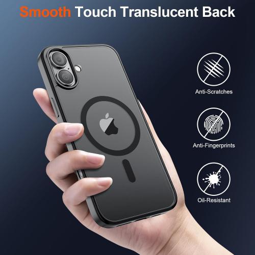 SUPFINE Magnetic for iPhone 17 Case Black