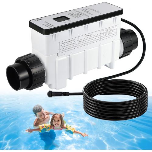 EC-520555 Salt Chlorine Generator fits Pentair IC40 40000 Gallon | Replaces 520555 Pentair IntelliChlor IC40 pool system,fits up to 40000-gallon pools，auto polarity self-clean, digital display