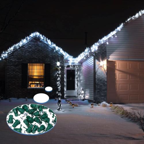 LED 5 mm Christmas String Lights Replacement Bulbs LED Wide Angle Wire Light Set Indoor Outdoor Home Decor Festival Decorations for Xmas Tree Lights(Cold White Bulb,60 Count)