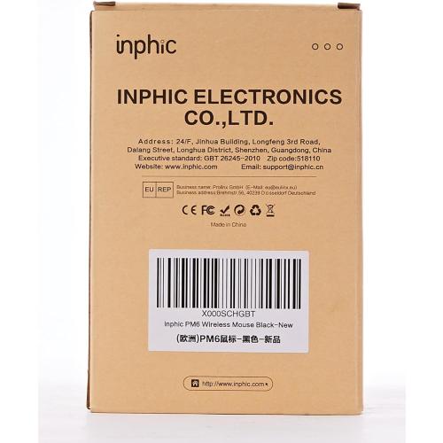 INPHIC Wireless Mouse Rechargeable, Upgraded Visible Battery, 2400 DPI, Silent Ergonomic Computer Wireless Mouse for Laptop, Mac, PC etc.