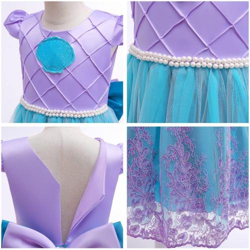 7-8 Years CinheyU Girls Halloween Costume Mermaid Princess Fancy Cosplay Dress Christmas Birthday Party Pageant Tulle Ball Gown