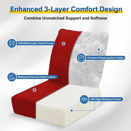 Naga Bahna 1 1, 24 x 24 Inch, Brick Red 2 Count