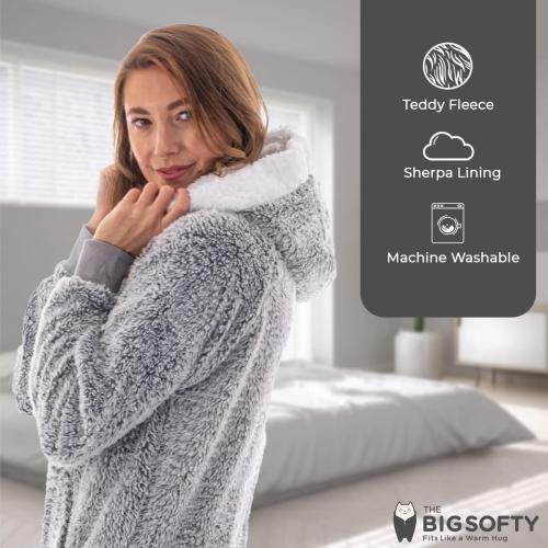 Size/s The Big Softy - Adult Onesie Pajamas for Women, Teddy Fleece Womens Onesie Pajamas, Fuzzy Pajama Onesies for Women, Teens PJs