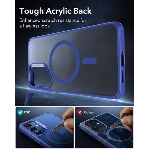 ESR for Samsung Galaxy S25 Plus Phone Case, Compatible with MagSafe, Magnetic Case for S25  Plus, Military-Grade Protection, Yellowing Resistant, Classic Series, Frosted Blue