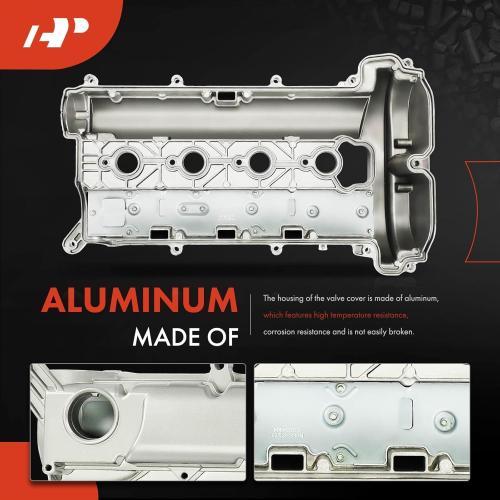 A-Premium Engine Valve Cover Compatible with Chevy GMC Buick 2.4L - 2010-2017 - Equinox Terrain Malibu Captiva Sport Impala LaCrosse Regal Verano Orlando, with Gasket & Cap, Replace # 12610280