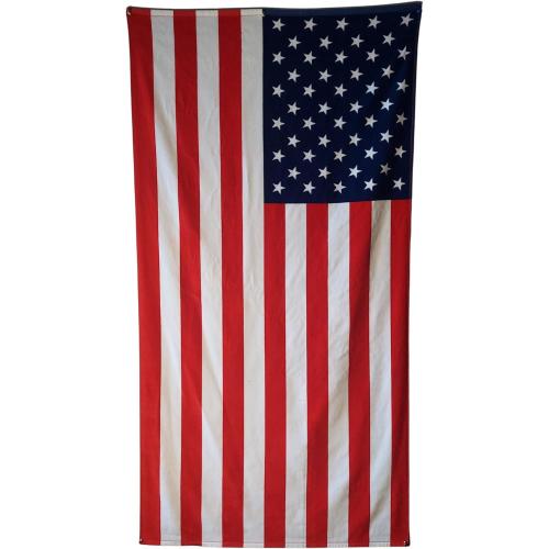 USA American Flag Beach Blanket Towel 30”x60” – 100% Cotton Velour, Highly Absorbent, Fast Drying, Easy-Pack for Spring Break, Vacation, Beach, Pool, or Sunbathing, Lightweight, Compact