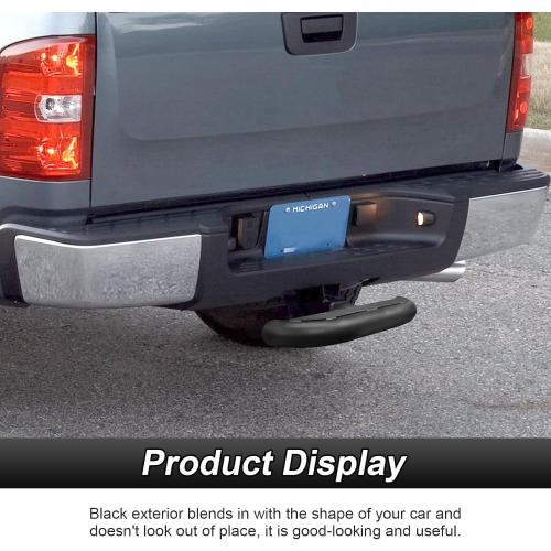 Towing Hitch Step No Slip for 2 Inch Receiver, Rear Bumper Guard Trailer Steps Compatible with Car/Truck/Vehicle