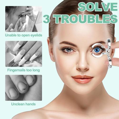 Contact Lens Applicator Tool — Eye Contact Removal Tweezers, Scleral Lens Inserter, Contact Lens Case, Contact Lens Eyelid Wearingtool for Travel