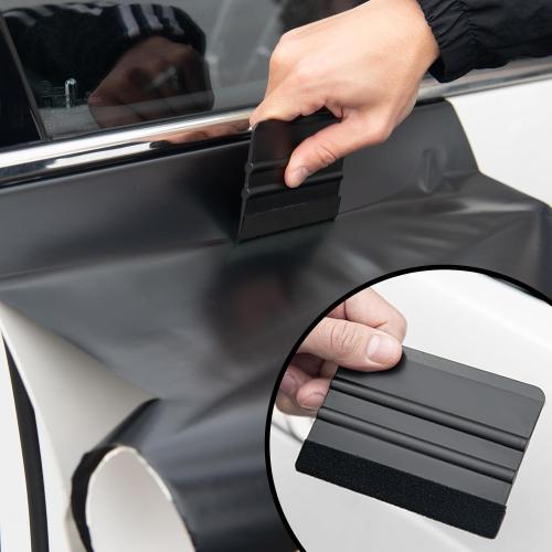 Window Tint Kit, Profession Car Wrap Kit with Felt Squeegee and Felt Replacements, Craft Knife and Blades, Safe Vinyl Cutter, Micro Squeegee for Vinyl Wrap Tools Tint Tools