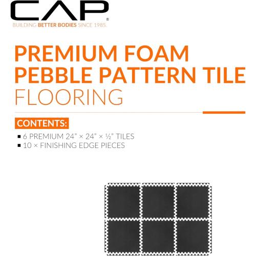 CAP Barbell Interlocking EVA Foam Exercise Puzzle Mat Home Gym Flooring | Multiple Options