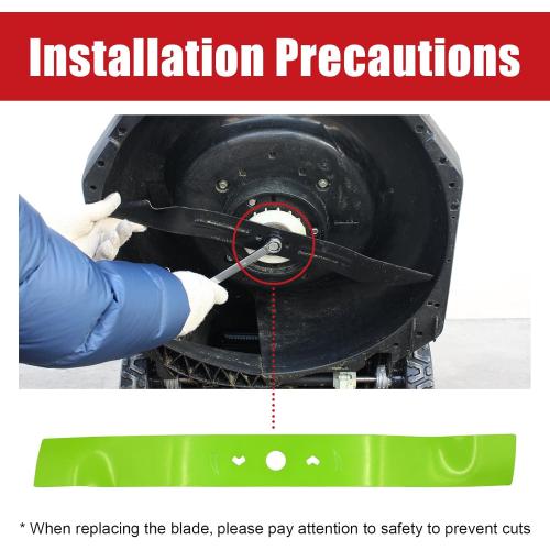 Lawn Mower Blade for Greenworks 19 inch Mower C3202469-01 MO40L414, LMF465, LME476