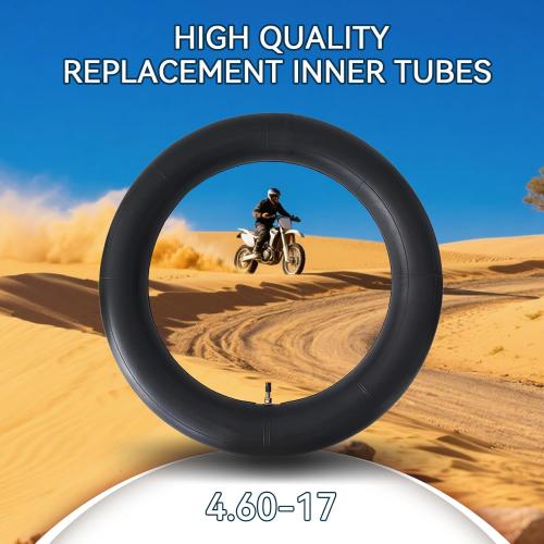 2 Pack 4.60-17 Inner Tube with Straight Valve Stem 130/70-17 140/70-17 130/80-17 140/80-17 460-17 for KLR250 KL250 XL350R XT250 Motorcycle Dirt Pit Bike Tubes ‼️like new‼️