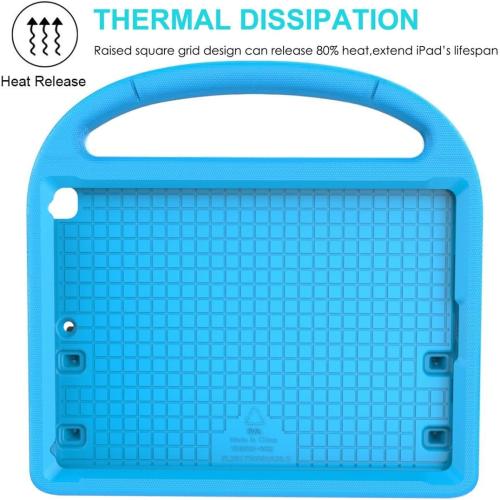 SUPLIK Kids Case for iPad 5th/6th Generation (9.7-inch, 2017/2018), iPad Air 2 Case with Screen Protector, iPad Pro 9.7 Durable Shockproof Protective Cover with Handle Stand for Kids, Blue