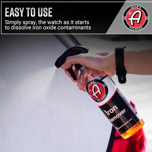 Adam's Iron Remover (Gallon) - Iron Out Fallout & Stop Rust Remover Spray for Car Detailing Removes Iron Particles in Auto Paint, Wheels, Motorcycle, RV & Boat - Use Before Clay Bar, Wax or Car Wash
