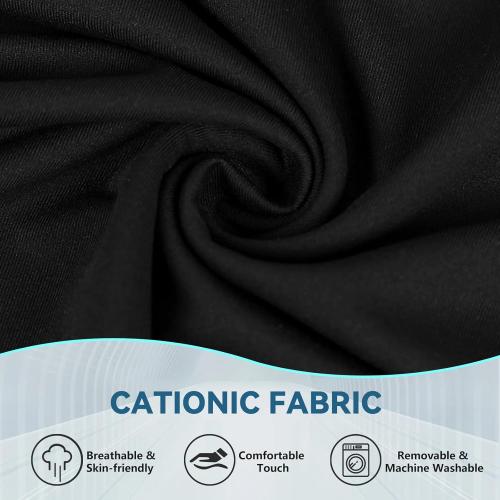 Seat Cushion & Lumbar Support Pillow Set for Office Chair, Ergonomic Pillow for Sciatica Pain Relief, Memory Foam Back Support Pillow & Chair Cushion for Car seat, Desk Chair (Black)