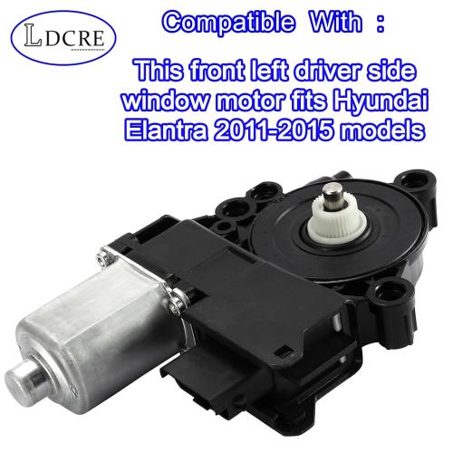 824503X010 82450-3X010 Front Left Driver Side Power Window Motor Compatible with Hyundai Elantra 2011-2015 | Window Regulator Lift Motor Replacement