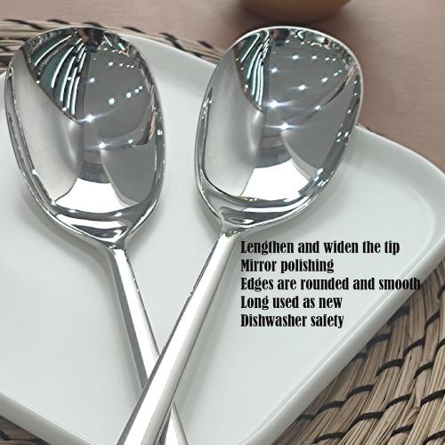 Extra-Large Serving Spoon,12 Inch Premium Food-Grade  Stainless Steel,Heavy-Duty Buffet Spoon