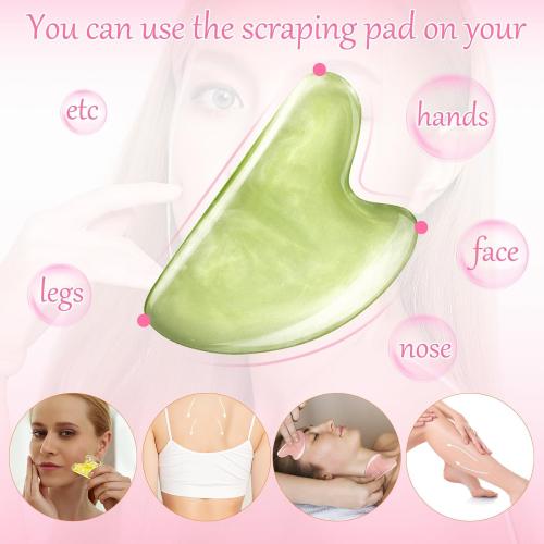 Sherr 12 Pcs Gua Sha Facial Tools Resin Heart Shaped Massage Guasha Tool for Face Guasha Board for Spa Women Body Skin Care Reduce Muscle Tensions, 12 Colors(Sweet Color)
