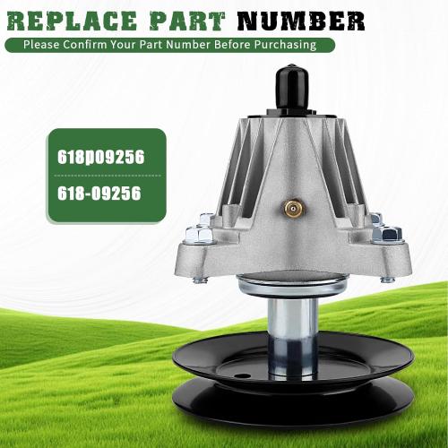 618-09256 618P09256 Deck Spindle Assembly,for Cub Cadet MTD Craftsman Troy Bilt ZT1-50 ZT2-50 Z5600 Z5650 Mustang Z50 50-Inch Deck Mowers,with Mounting Bolts and Threads