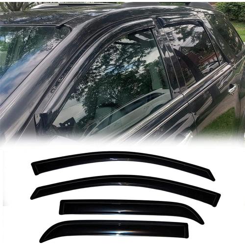 94632 Side Window Deflector Set, 4pcs Outside Mount Tape-On Shade Rain Guards, Wind Visors fit for 2007-2016 GMC Acadia, 2007-2010 Saturn Outlook
