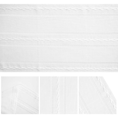 Artoid Mode Rustic Cotton Linen Table Runner, Seasonal Embroidered Hollow Kitchen Dining Table Decoration for Home Party Decor 13x108 Inch