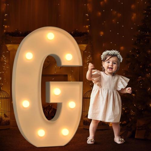 Marquee Letters 3 Feet Tall Large Light Up Letters for Baby Shower Will You Marry Me Sign Baby Sign Happy Birthday Party Decorations Big Letterboard G