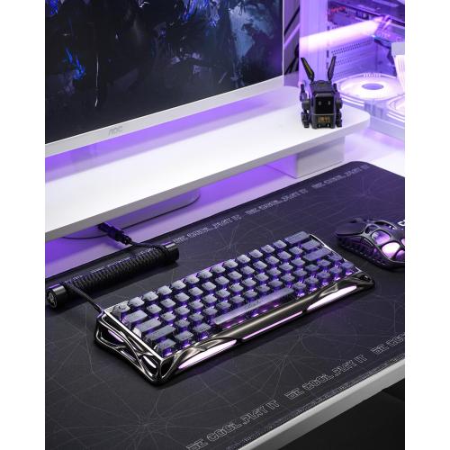 GravaStar Mercury V60 Pro 60% HE Magnetic Gaming Keyboard, True 8kHz Polling Rate, 0.125ms Latency, Dynamic Rapid Trigger, 0.005mm Adjustable Actuation, Full Aluminum Frame