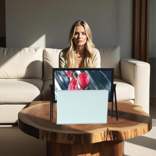 Size 21 inch Screen Magnifier for Laptop ，3D HD Screen Expanders for Movies, Videos, and Gaming, Screen Magnifier with Adjustable Angle Design Amplifier Desktop Magnifying for Seniors Reading (Black)