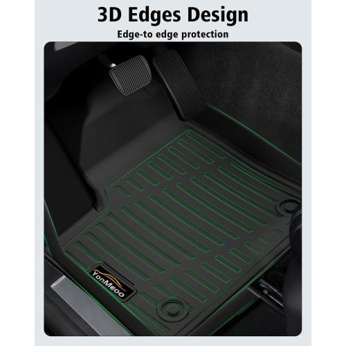Floor Mats & Cargo the SV/SL/Platinum All Weather TPE Rubber Floor Liners Full Set Automotive Mat for Murano 2025 Accessories, Black
