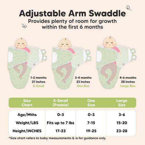 KeaBabies 3-Pack Organic Baby Swaddle Sleep Sacks - Swaddles for Newborns, Infant 3-6 Months, Baby Girls, Boys, Soft & Snug Newborn Sleep Sack, Nursery Swaddling Blankets (Bunnies, L)