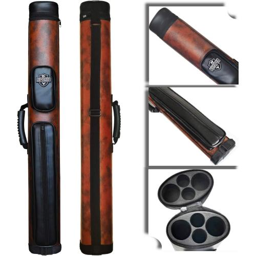 1 Hard cue case Oval Pool Cue Billiard Stick Carrying Case
