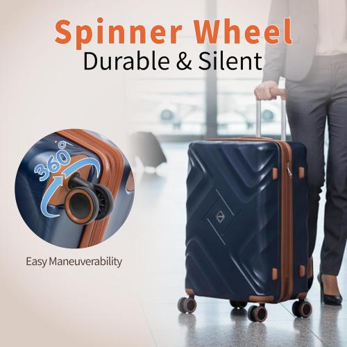 Rosamo 10 piece Luggage Set Expandable Suitcase 22x14x9 Airline Approved Carry on, ABS Hard Case Suitcases with Spinner Wheels,TSA Lock