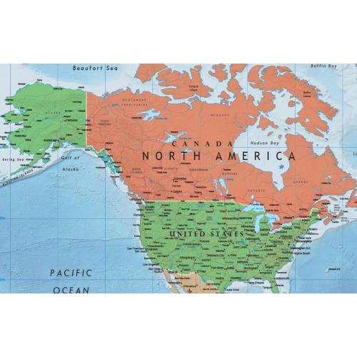 24x36 World Classic Premier Wall Map Poster (Laminated)