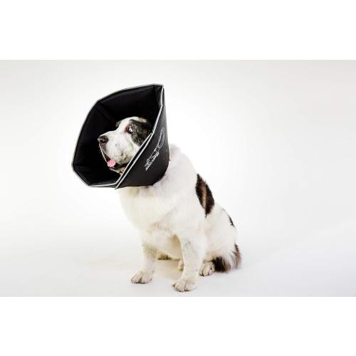 All Four Paws Comfy Cone Pet Cone for Dogs, Cats, XX-Large, Black - Comfortable Soft Dog Cone Collar Alternative for After Surgery, Wound Care, Spay, Neuter - Dog and Cat Recovery Elizabethan-Collar
