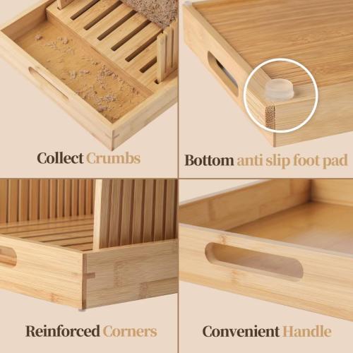 Bread Slicer for Sourdough Rounds & Homemade Bread, 10.5″ Adjustable Large Wide Capacity, Perfect for Artisan Loaves, Durable & Easy to Use – The Ideal Gift for Baking Enthusiasts