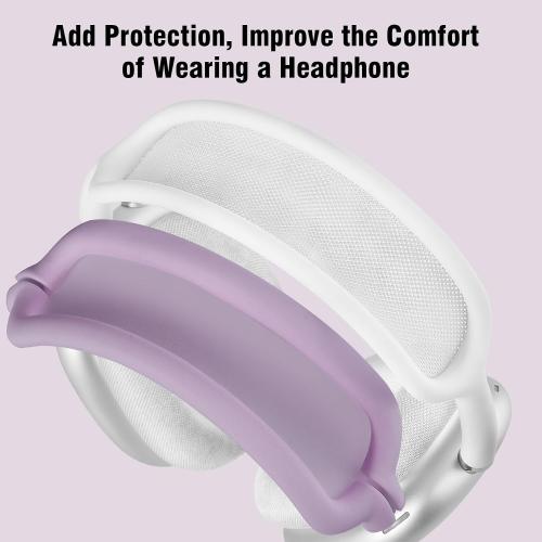 Filoto Case for Airpods Max Headphones,Ear Pad Case Cover/Ear Cups Cover/Headband Cover for AirPods Max(USB-C/Lightning)(2024/2020),Silicone for Apple Airpod Max, Accessories Cases(Lavender Purpl)