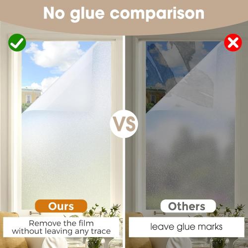 Coavas One Way Window Privacy Film, Reflective Window Tint for Home See Out Not in, Sun Blocking Anti UV Static Cling Glass Windows Door Coverings for Winter