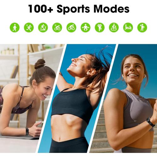 Black Long Battery Pedometer Watch 14 Days Battery Life, Slim Design No App/Phone Required Fitness Tracker, 50 Meters Waterproof Smart Watch, Heart Rate & Blood Oxygen Monitor Step Counter for Men Women