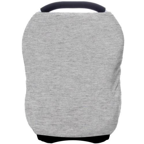 Car Seat Covers Baby - Multi-use Cover Carseat Canopy, Breathable Breastfeeding Cover, Car Seat Covers for Bbies, Boys & Girls Shower Gifts (Knit Grey)