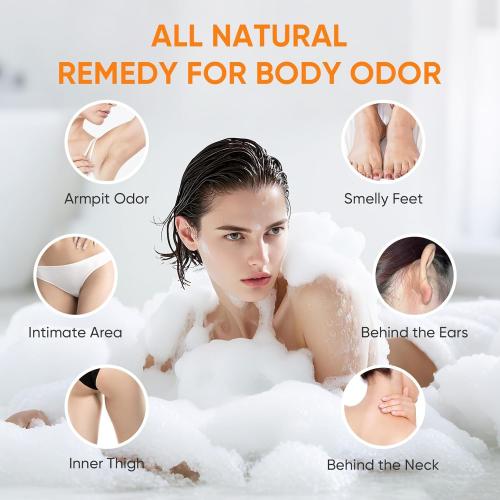 GPP Persimmon Soap Bar for Body Odor Control – 3 PCS Natural Body Wash Soap for for Old People Smell Eliminating Body Odor, Purifying Deodorizing Odor Eliminator for Women & Men, 3.53oz/per