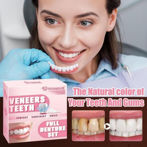 Snap on Veneers Teeth for Women and Men, Temporary Dentures False Teeth, Nature and Comfortable